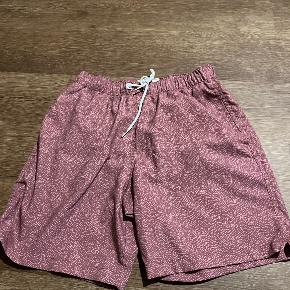 Abercrombie & Fitch Red Swimming Shorts Relaxed Fit